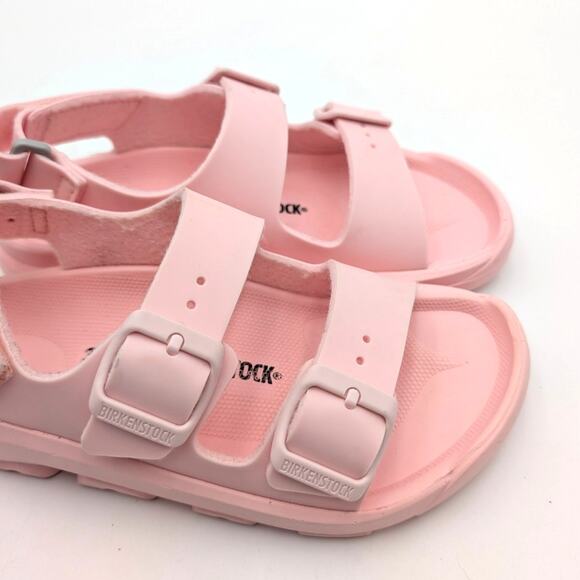 Birkenstock Mogami Kids Birko-Flor Sandals Icy Gentle Rose Size US2 EU33 - Picture 11 of 12
